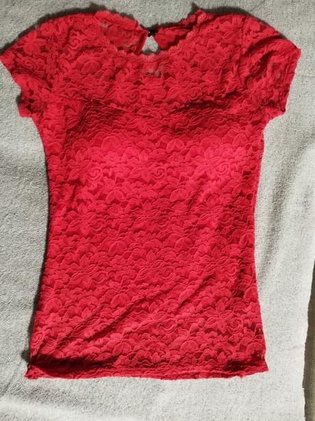 Čipkovaný top, s