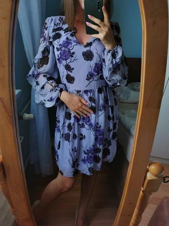 Fialové šaty, 36 / s