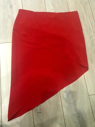 Asymetrická sukňa, s