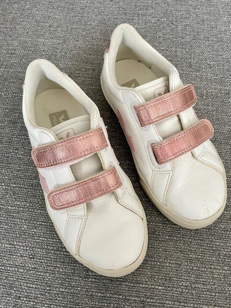 Kožené dievčenské topánky veja, 32