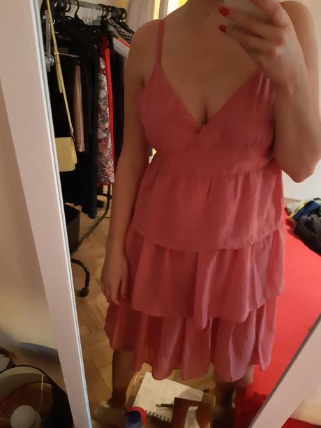 Elegantne saty ružové, m