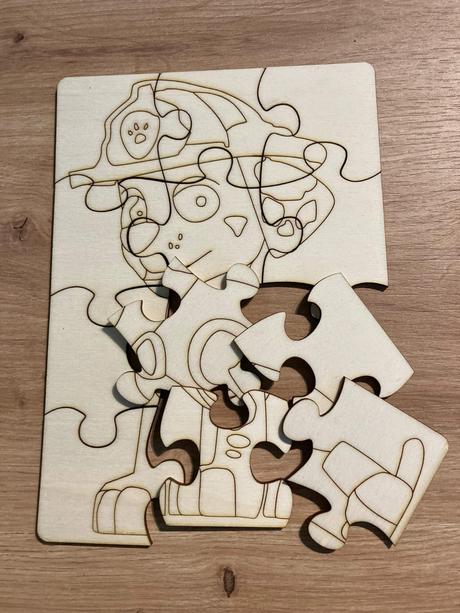 Drevené detské puzzle, 