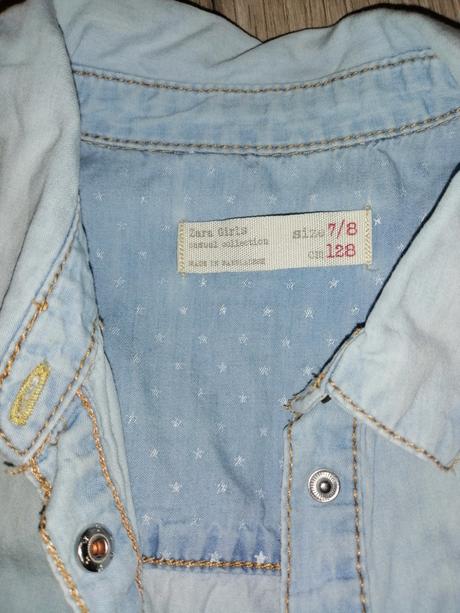 Riflíková bundička, košeľa, benetton, zara, 122–134