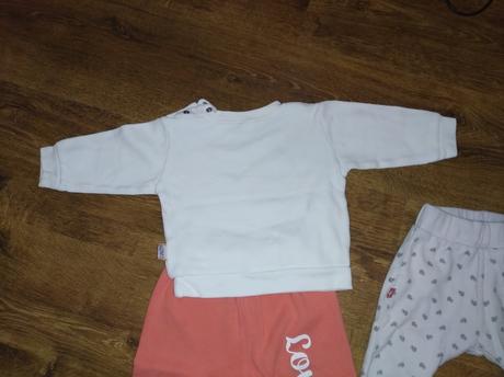 Tepláčiky a mikinka, 3ks v.68, 68