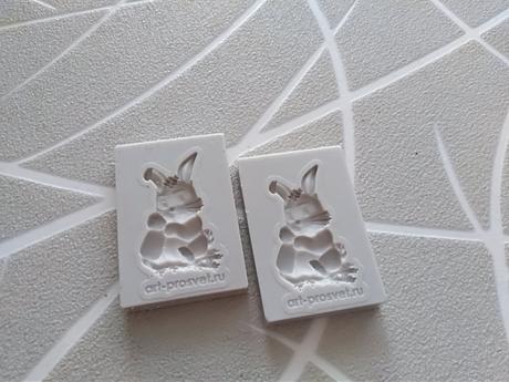 2 x forma na marcipan zajko,