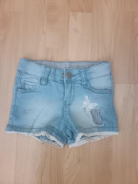 Riflové dievčenské kraťasy, dopodopo,104