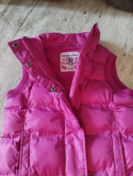 Ružová vesta 122/128, 128