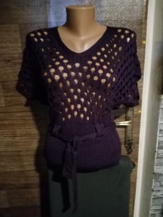 Dámske tričko priehradne háčkované pletené, 