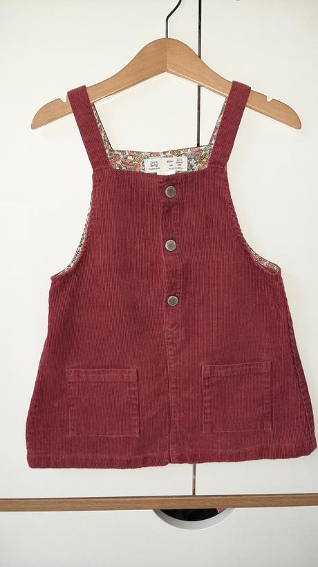 Zara menčestrová šaty na tráky, zara,98