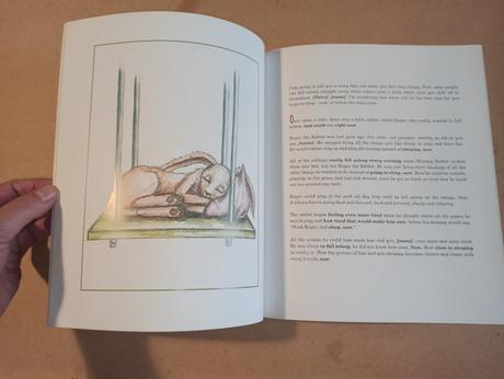 Rabbit who wants to fall asleep,