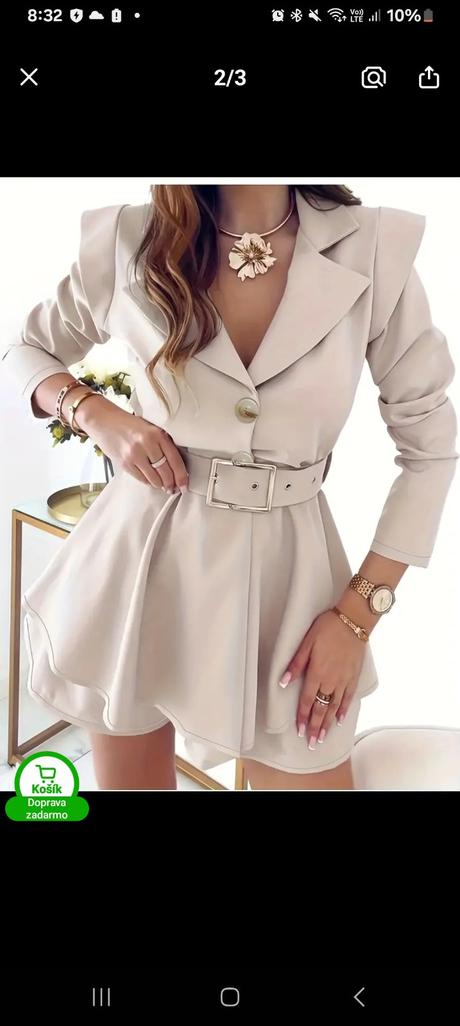 Komplet kratasy sako, xl