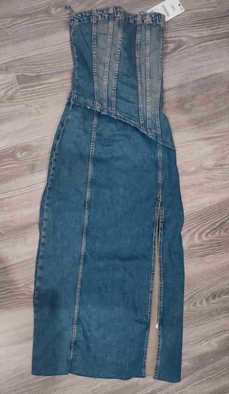 Denimové šaty, zara,xs