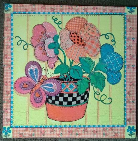 Obrázok pestrofarebné kvety, 