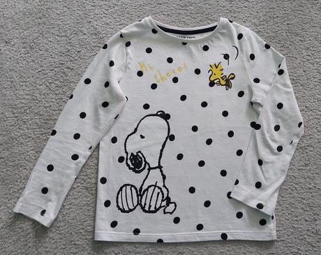 2 tricka velkost 122 snoopy/srdiecka, 122