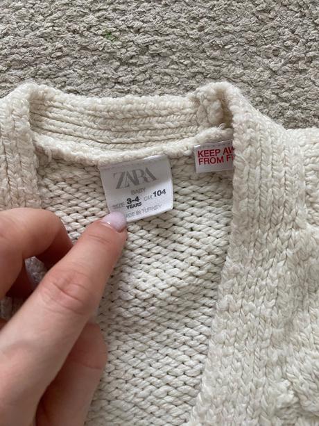 Pletený sveter, zara,104