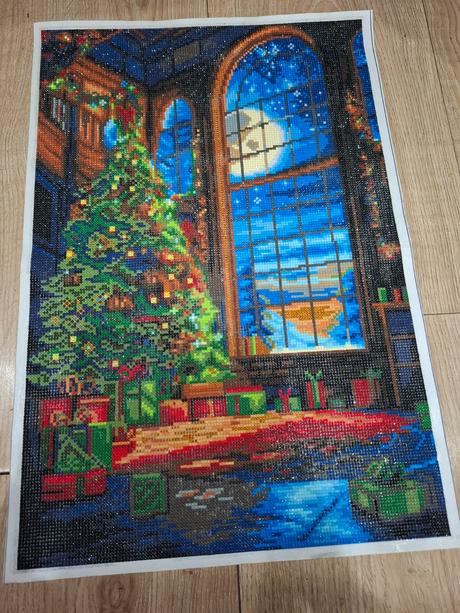 Diamantový vianočný obrázok,