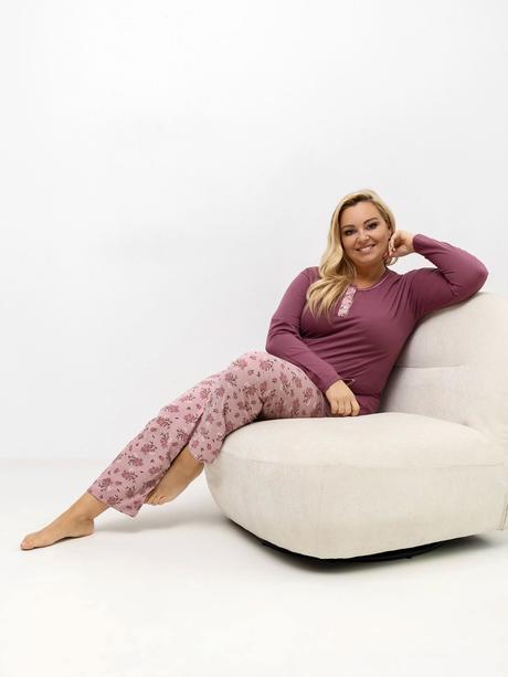 Dámske bavlnené pyžamo pre moletky, 4xl / xl / xxl / xxxl