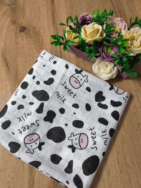 23- bavlnená plienka kravička, 