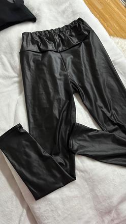 Lesklé látkové legíny, m