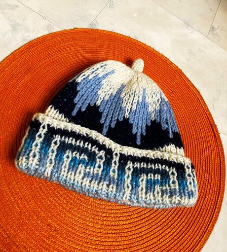 Ručne pletená duplovaná čiapka, l