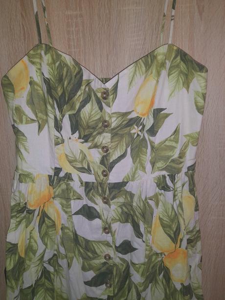 Midi letné šaty, h&m,l