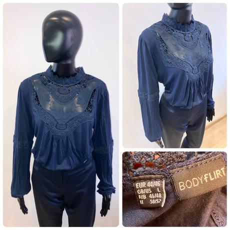 Dámske tričko s čipkou (44-46), xxl