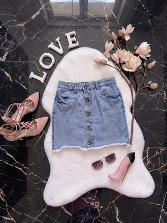 Svetlá denim sukňa, h&m,xs