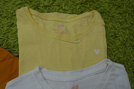 Tričko so srdiečkom, h&m,134