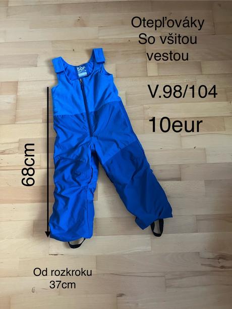 Oteplovaky so všitou vestou, 98