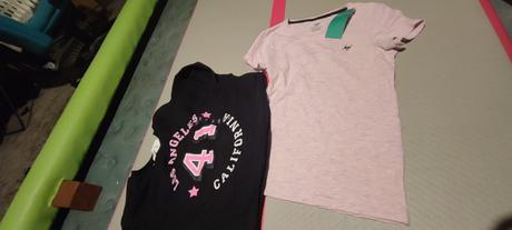 Crop top mikina+tričko, h&m,140