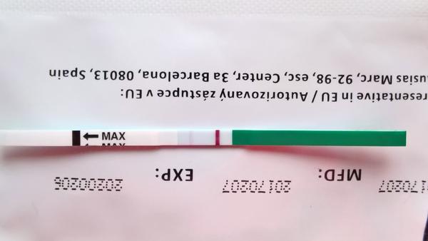 Je tento výsledok testu pozitívny?