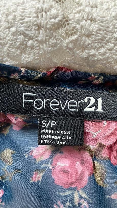 Kvetovaná blúzka s krajkou (s), s