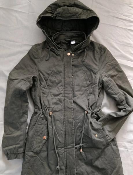 H&m divided predĺžená bunda, h&m,xs