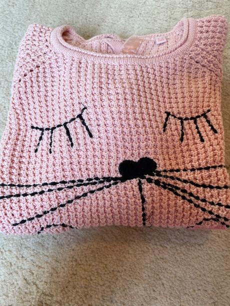 Pulóver sveter mačka, marks & spencer,122