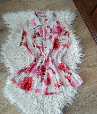 Letná kvetinová blúzka bez rukávov, xl