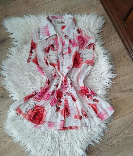 Letná kvetinová blúzka bez rukávov, xl