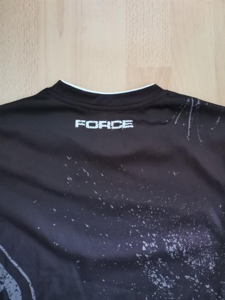 Cyklo tricko force art biela/cierna, xs