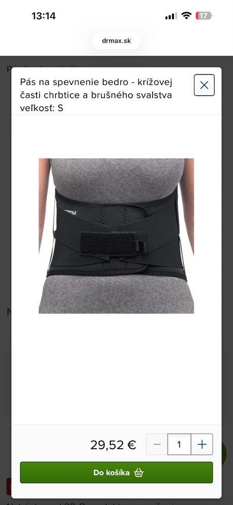 Podporný pas l protetika, 