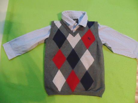 Set košeľa + vesta, h&m,92