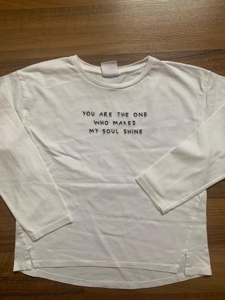 Tricko s napisom, zara,128