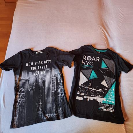 2x ny tričko, h&m,134