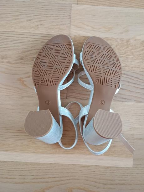 Svadobné strieborné sandálky jenny fairy, 37