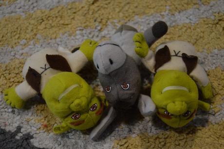 Maňušky na prst shrek,