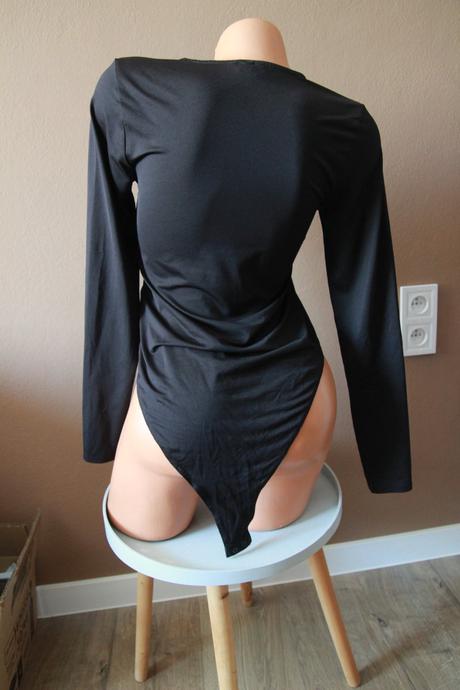 Čierny body top, h&m, m, h&m,m