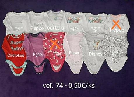 Body dlhý rukáv 74, 74