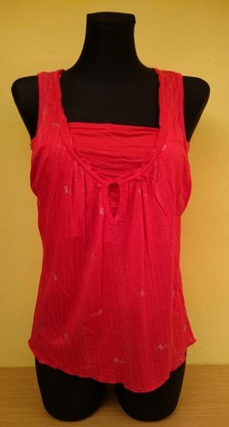 Dámsky bavlnený top, red pepper, xs