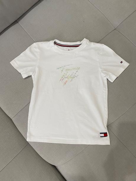 Tommy hilfiger biele tričko, tommy hilfiger,128