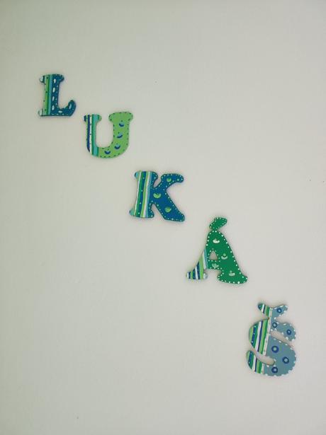 Drevené písmenká na stenu, 