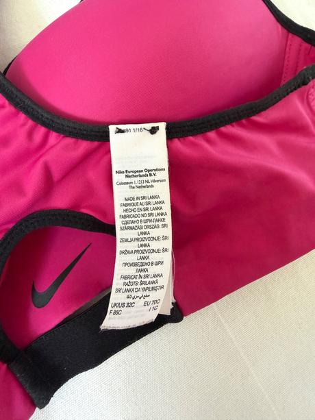 Ružová športová podprsenka nike dri-fit 70c, nike,70c