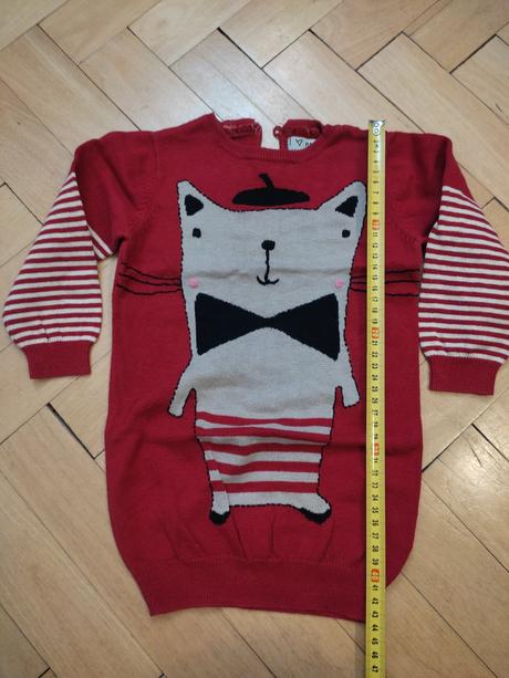 Saty s mackou, pletene, next,92